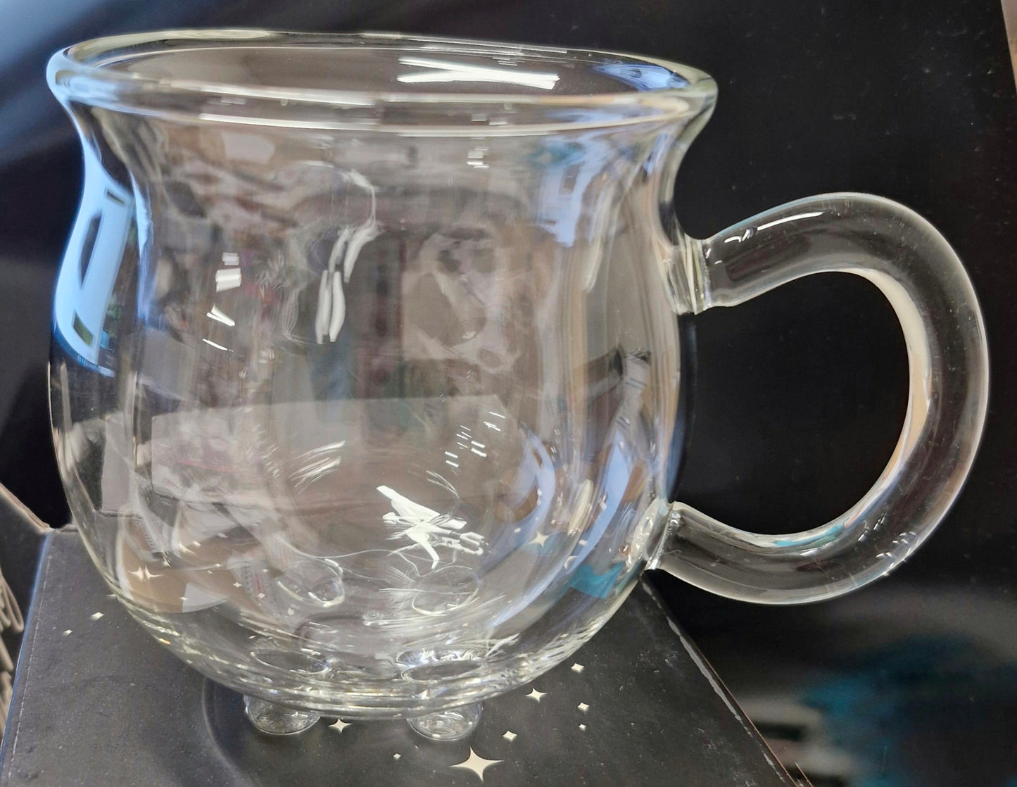 Glass Double Walled Cauldron Mug