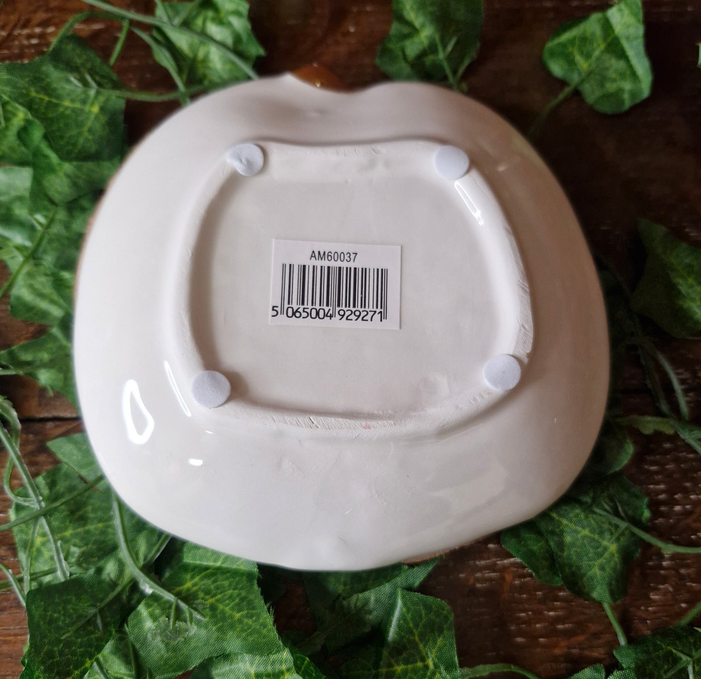 White Ceramic Trinket Dish 13cm