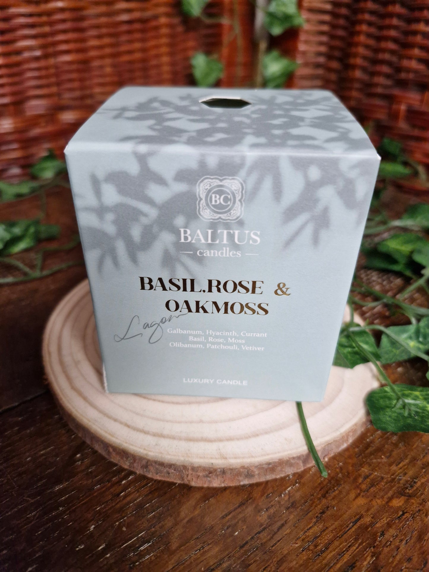 Basil, Rose & Oakmoss Candle