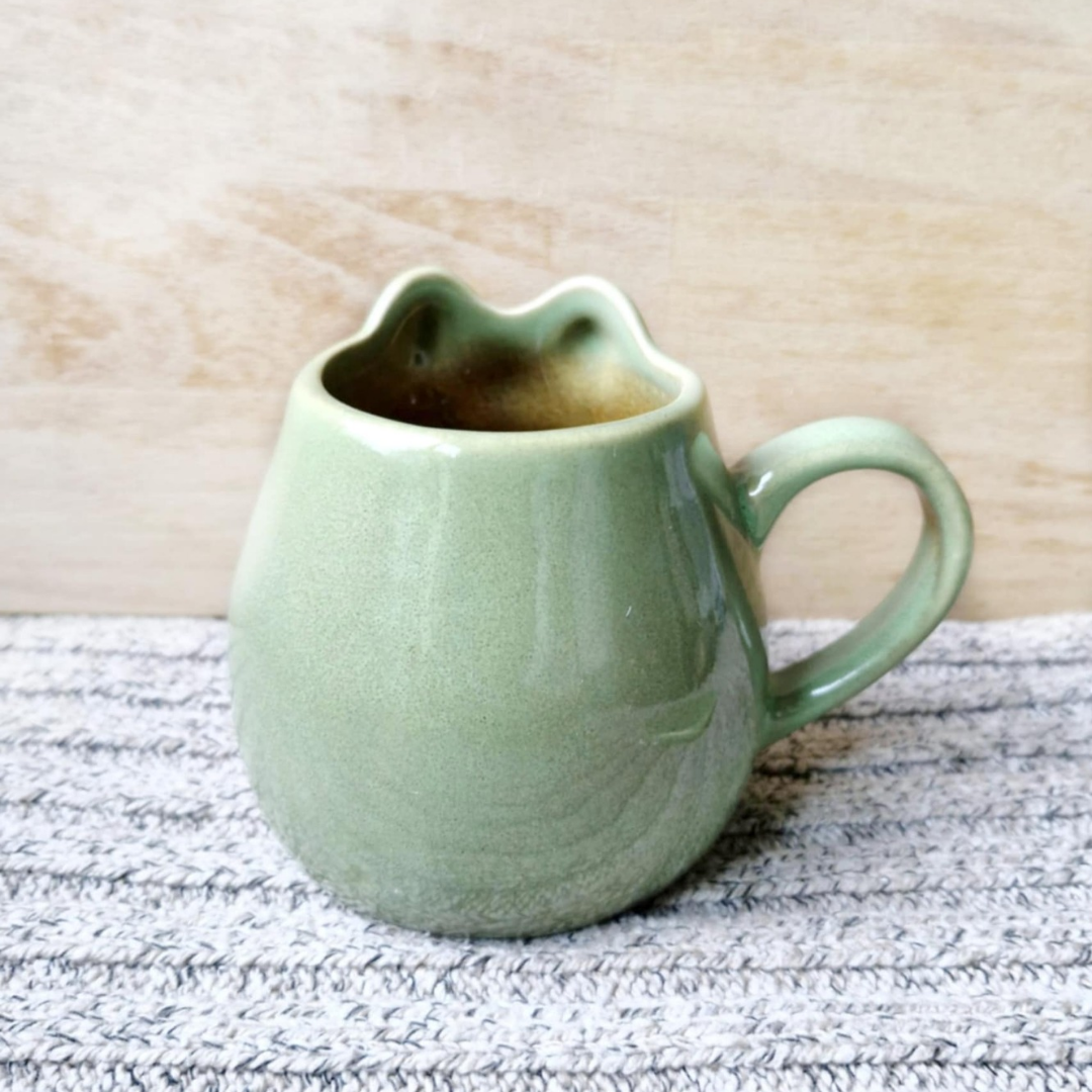 3d Frog Mug & Lilipad Saucer