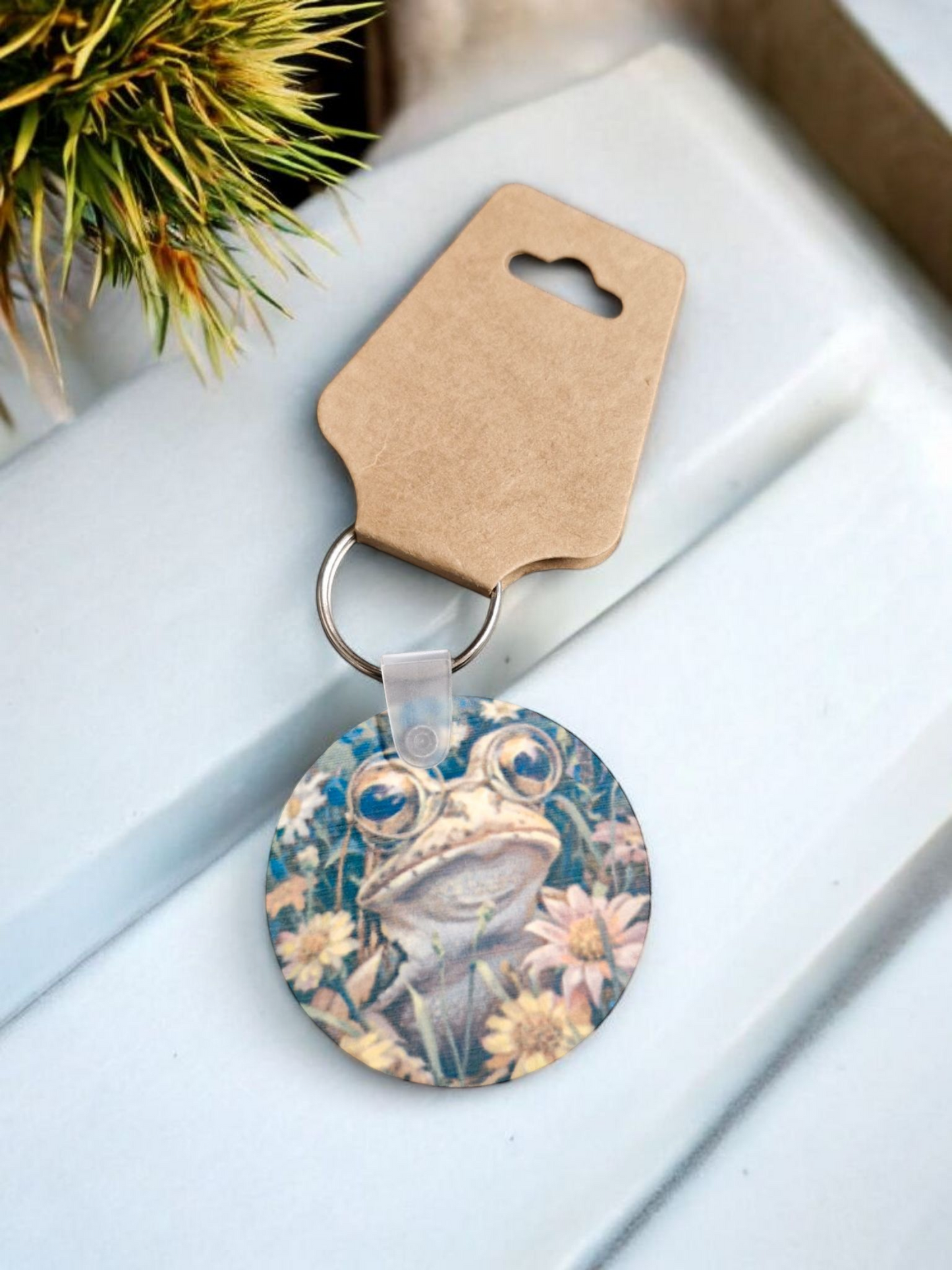Frog & Flowers Keyring