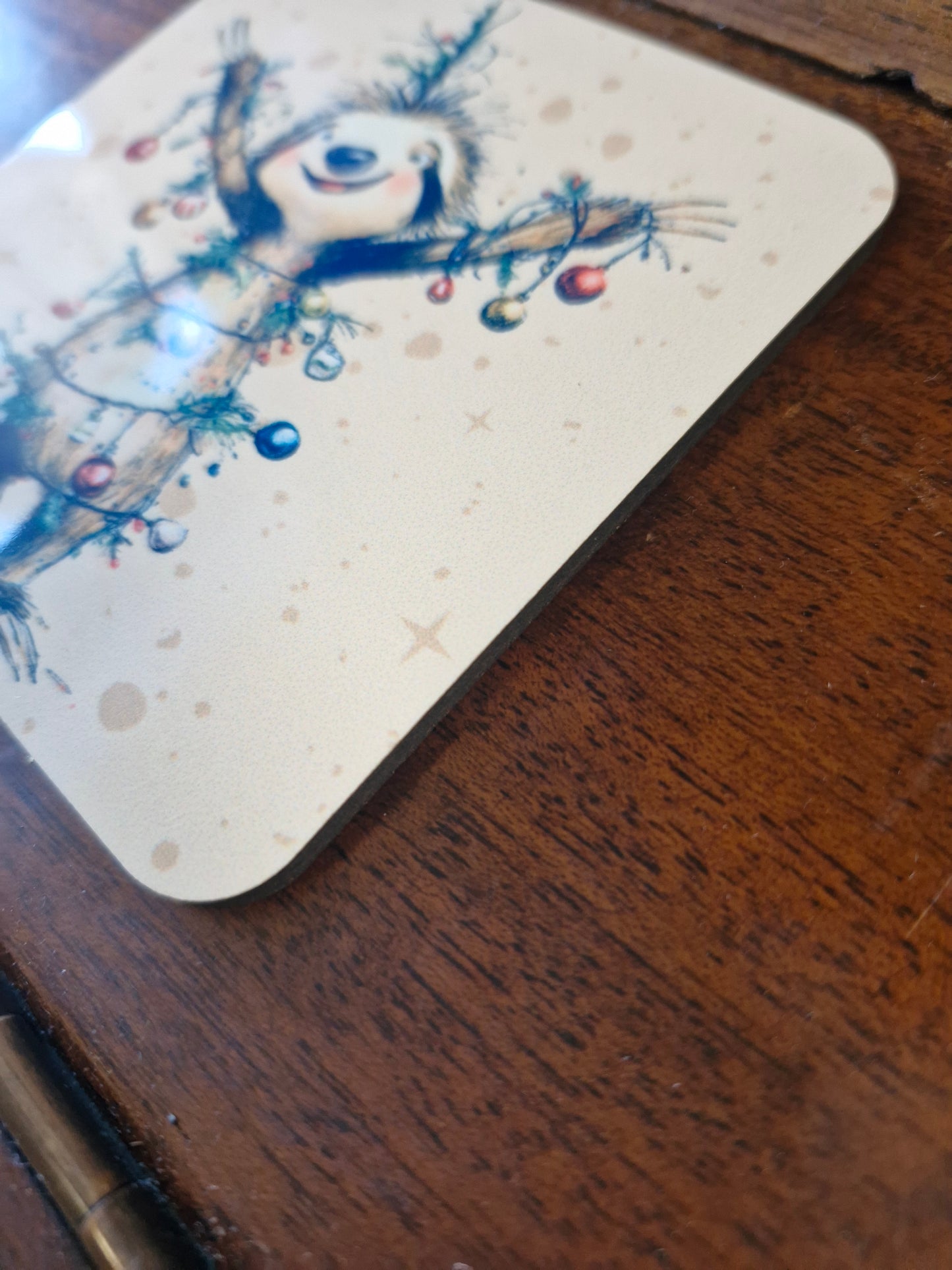 Christmas Sloth Coaster