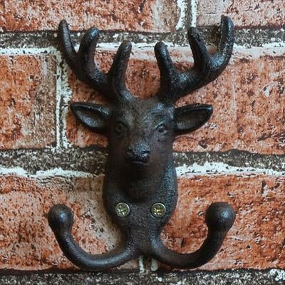 Cast Iron Stag Coat Hook