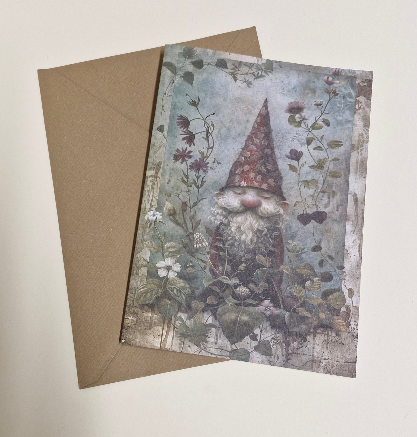 Gnome Garden A5 Birthday Card