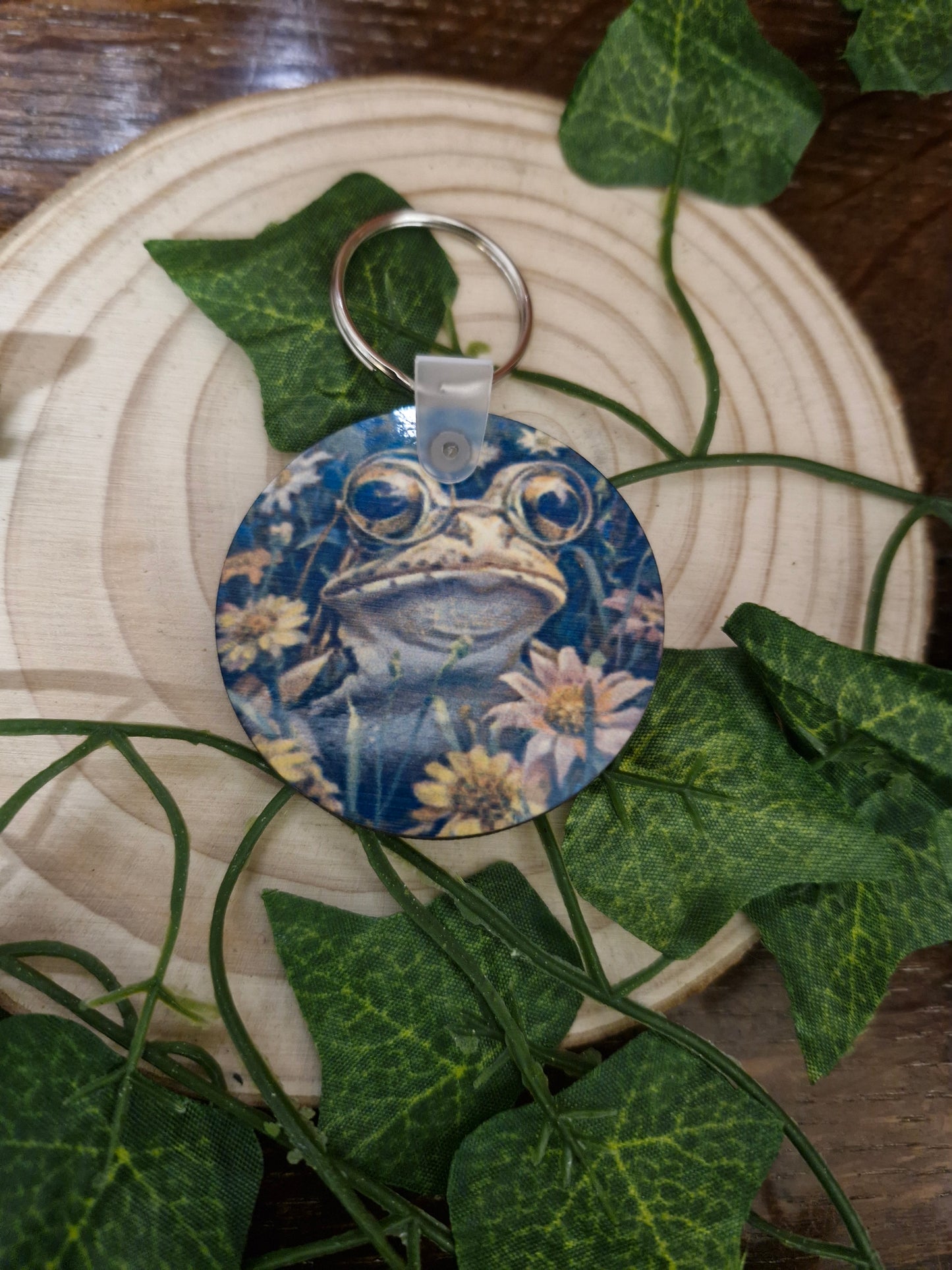 Frog & Flowers Keyring