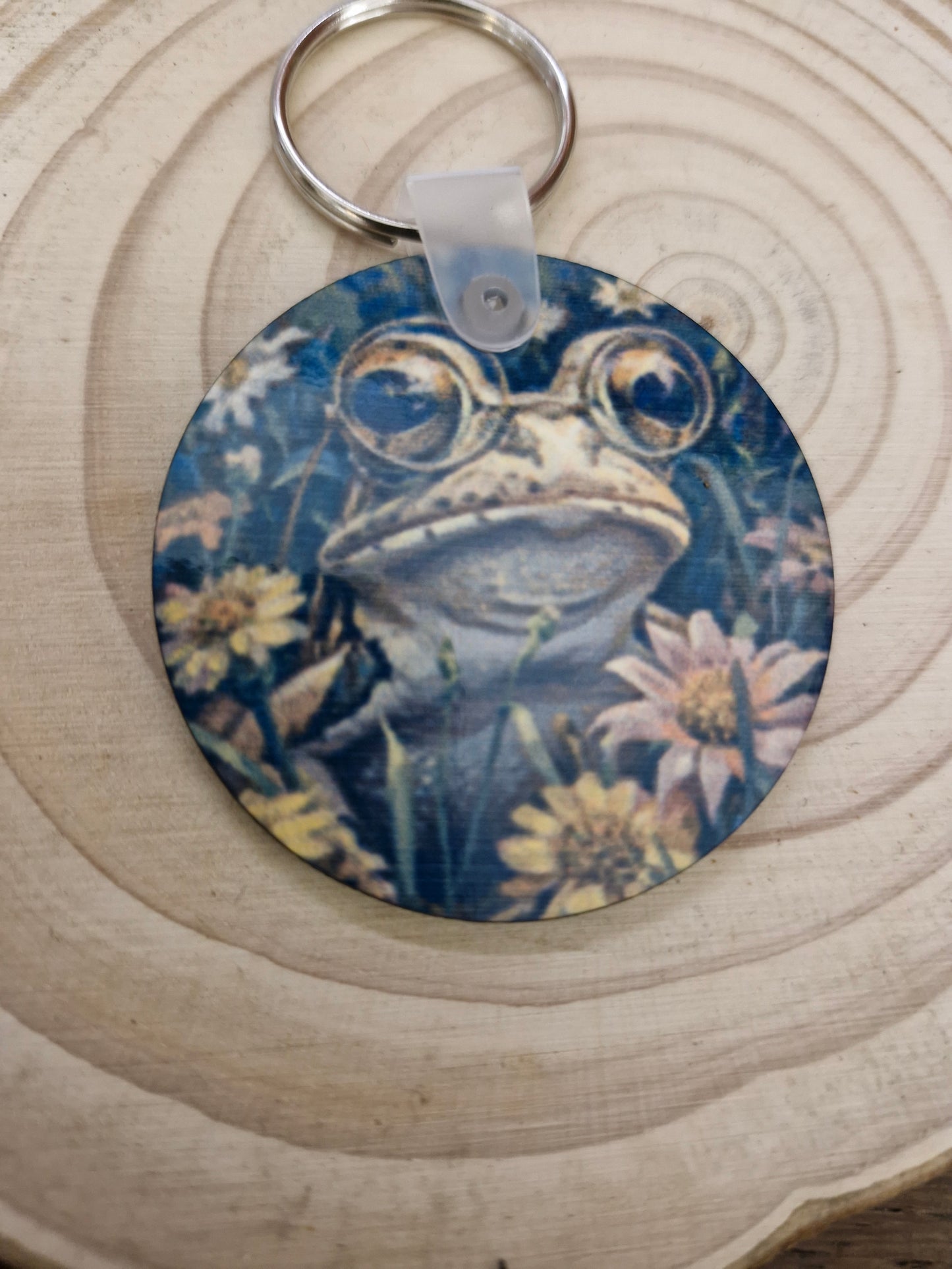 Frog & Flowers Keyring