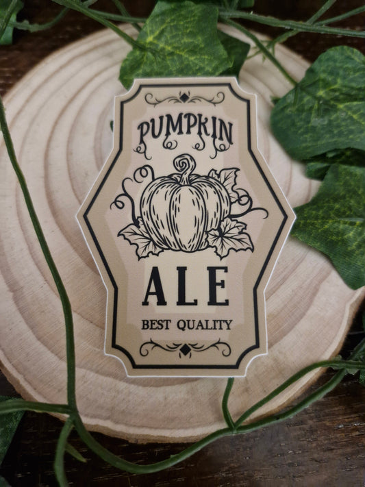 Pumpkin Ale Fully Waterproof Lasting Vinyl Sticker