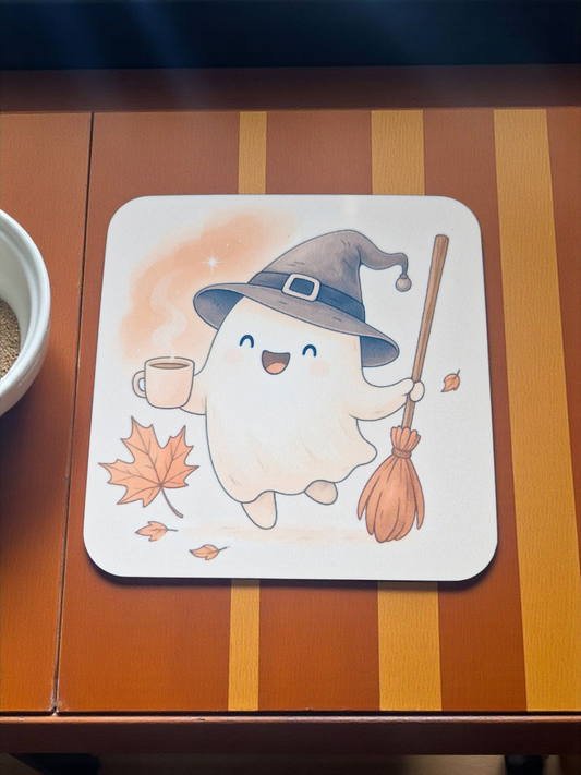 Ghost and Drink Coaster