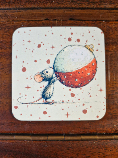 Christmas Mouse & Bauble