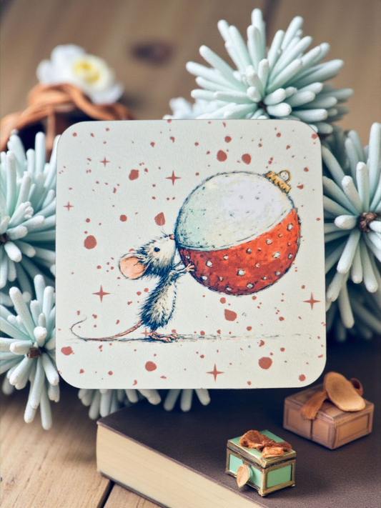 Christmas Mouse & Bauble