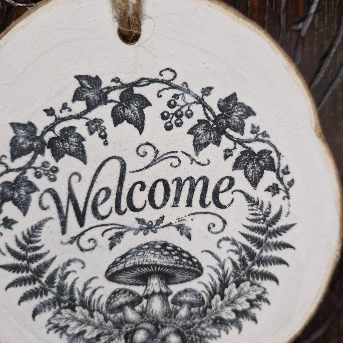 Woodland Welcome Sign