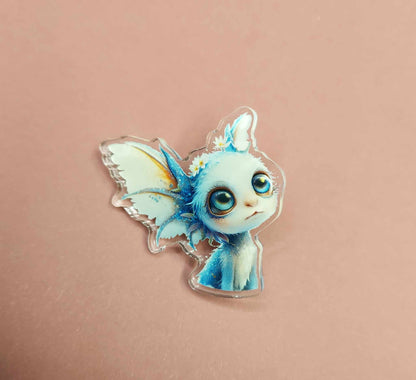 "Blue" Cute Alien Creature Acrylic Pin
