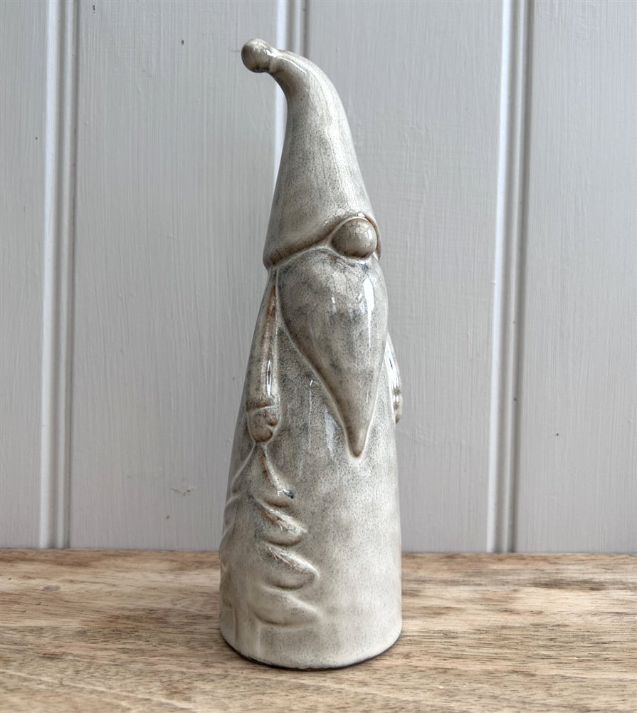 Ceramic Santa Ornament with Beautiful Reactive Glaze