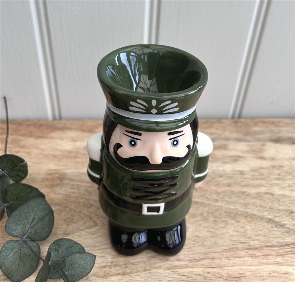 Green Ceramic Nutcracker Wax Melter