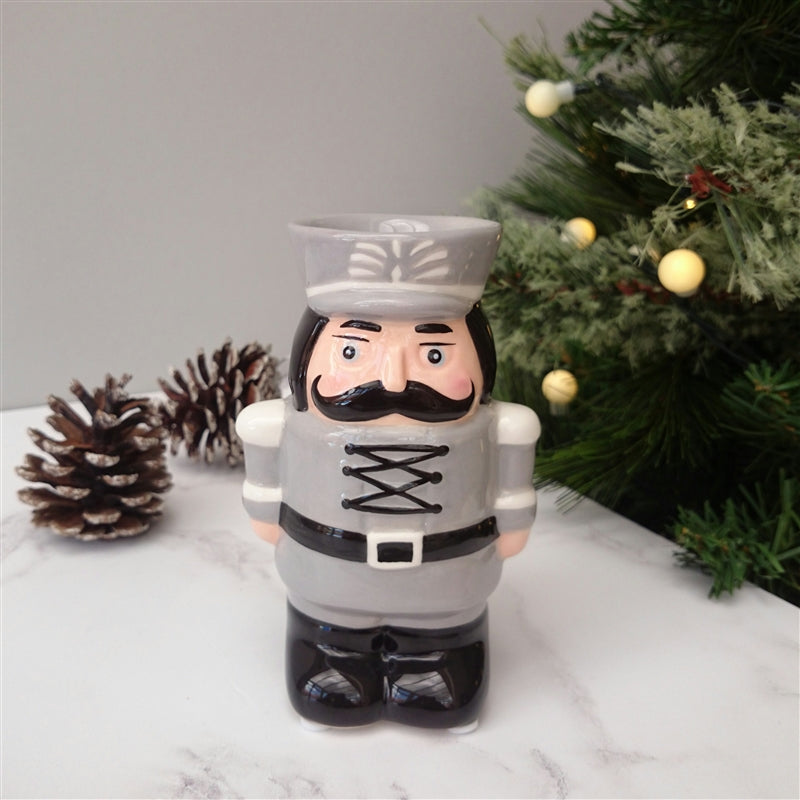 Grey Ceramic Nutcracker Wax Melter