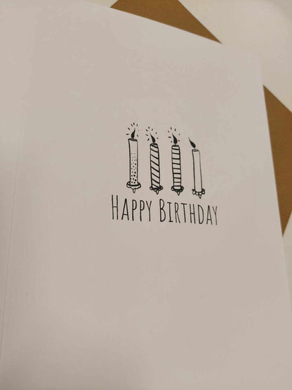 Air Balloon A5 Birthday Card