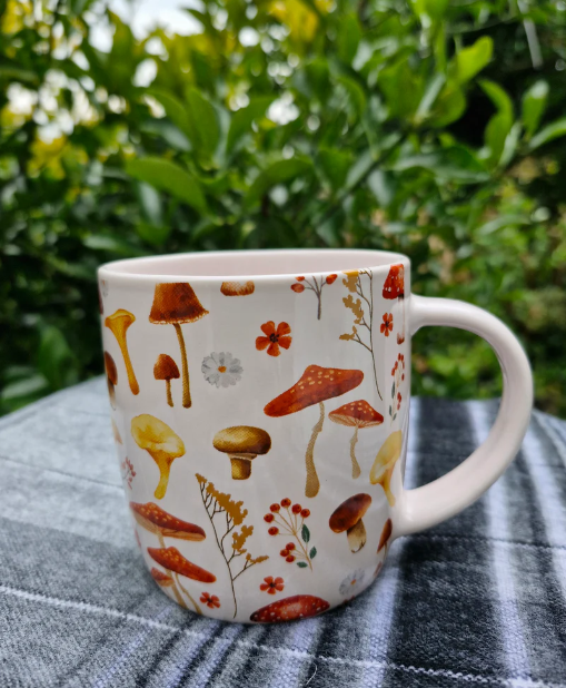 Mushroom Print Mug