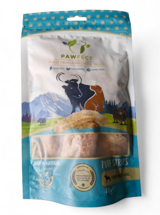 Pawfect Himalayan Cheese Puffed Strips 70g